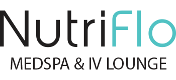 logo for NutriFlo Medspa & Vitamin Therapy lounge in Coral Springs